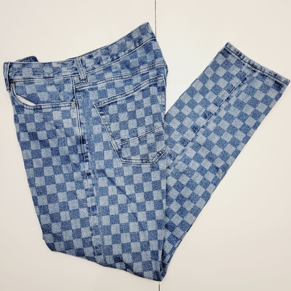 Pacsun Slim Taper Comfort Stretch Blue Faded Mens Denim Jeans 32x32 - Picture 3 of 12